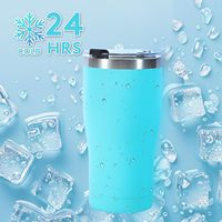Gobelet isotherme personnalisé en acier inoxydable de 20 oz avec strass, double paroi, isolation sous vide 6-12 heures, couvercle et paille inclus