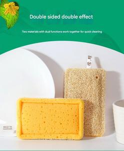 Estropajos Biodegradables Ecológicos y Naturales para Lavar Platos, Esponjas <span class=keywords><strong>de</strong></span> Limpieza <span class=keywords><strong>de</strong></span> Cocina <span class=keywords><strong>de</strong></span> Celulosa <span class=keywords><strong>Luffa</strong></span> - Product Image 4
