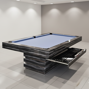 Table de <span class=keywords><strong>billard</strong></span> de luxe de qualité tournoi, avec plateau en ardoise, de 6 à 9 pieds, de style américain contemporain, avec tiroir de rangement - Product Image 4