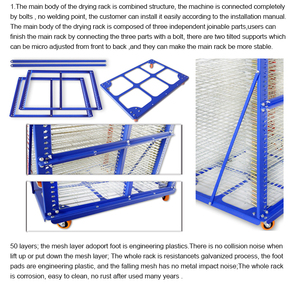 Nhà Máy Trực Tiếp Cung Cấp Giá Sấy Vải Màn Hình In Khô Giá Sấy Kệ Cho T-shirt In Ấn - Product Image 4