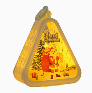 <b>Christmas</b> <b>decorations</b> vintage night light glowing gift window desktop ornaments setup props atmosphere lantern - Product Image 5