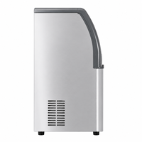 Système de refroidissement par air, machine à glaçons commerciale en acier inoxydable en forme de flocon de neige, machine à glaçons pour restaurant, bar, boissons froides
