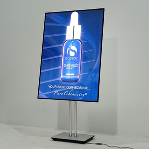 ป้ายโฆษณาตั้งพื้นแบบมีไฟ LED สำหรับโปสเตอร์ขนาด A1 A2 A3 A4 A5 พร้อมขาตั้งเมนู - Product Image 6