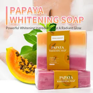 Private Label Organic Handmade Soap Skin Whitening Glutathione Kojic Acid Papaya Soap