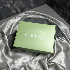 Scatola Regalo Pieghevole Premium Verde con Logo Personalizzato, Confezione per Profumi e Cosmetici - Product Image 3