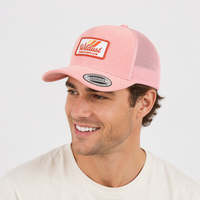 Casquette Trucker Rose en Velours Côtelé à 5 Panneaux, Réglable, Unisexe, avec Broderie Appliquée Personnalisée, Vente en Gros, pour Usage Quotidien en Extérieur