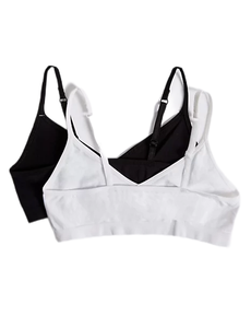 Chaleco cómodo de algodón para niñas, 7-16 años, 2 pk, inalámbrico, venta al por mayor - Product Image 2