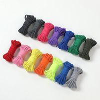 Cordon élastique coloré haute élasticité, corde en caoutchouc élastique absorbant les chocs, cordon tressé fait main