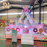 Manèges de fête foraine Nova Rides pour enfants SPS-CANDY, bateau pirate rose romantique, manège de bateau pirate miniature pour 8 à 12 places