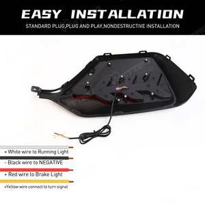 ไฟสะท้อนแสงกันชนหลังสำหรับ Honda Civic Hatchback Type R ปี 2016 2017 2018 2019 2020 2021 พร้อมไฟเลี้ยว จากโรงงานโดยตรง - Product Image 5