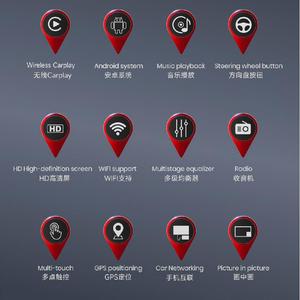 10-дюймовый универсальный автомобильный GPS-плеер Android с CarPlay, навигацией, системой управления и экраном 1280*800 - Product Image 5