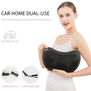 Coussin de massage Shiatsu chauffant pour le cou, pétrissage profond des tissus, contrôle de la minuterie, alimentation par batterie/USB, batterie au lithium, double usage voiture/maison - Product Image 5