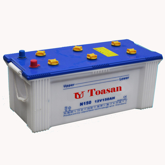 12V 150ah Japan Standard Lead Acid Car Battery for Manufacturing Plant