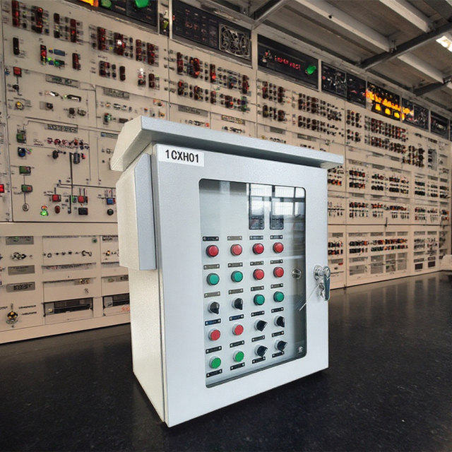 IP54 Electric Box Controller Waterproof Sheet Steel 380V Small Automation Distribution Control Cabinet