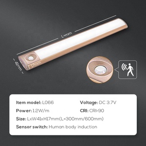 Hiện đại <span class=keywords><strong>PIR</strong></span> cảm biến chuyển động lithium có thể sạc lại pin <span class=keywords><strong>LED</strong></span> tủ bếp đèn với nhựa bóng râm và 3m phát hiện - Product Image 4
