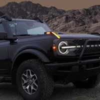 Meilleures ventes de pièces 4x4, éclairage LED pour capot, garniture de décoration de capot avant en ABS avec éclairage LED pour Bronco 2021-2024
