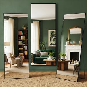 Espejo Decorativo Rectangular de Cuerpo Entero con Marco Metálico Estilo Art Deco, Hecho a Mano con Vidrio Templado Delgado, para Montar en la Pared - Product Image 6