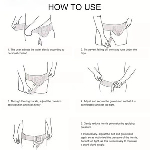 Cinturón universal para hernia para adultos, soporte unilateral para la ingle con almohadilla de compresión, cinturón ajustable, negro, transpirable, con gancho - Product Image 5