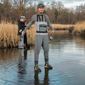 Waders de pêche professionnels Histar 3D respirants et imperméables, grande taille, haute qualité, tissu <span class=keywords><strong>BW</strong></span> 4 couches + bottes en caoutchouc - Product Image 4