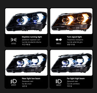 Phare de projecteur LED modifié DLW pour BMW X3 F25 2010-2013, forme de flèche, double couleur, haute luminosité, ensemble de phares