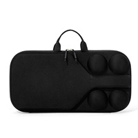 Étui de rangement pour ping-pong en EVA imperméable avec logo personnalisé, couleur personnalisable, marque, fermeture à glissière à 4 compartiments, 48x39x12cm, design simple