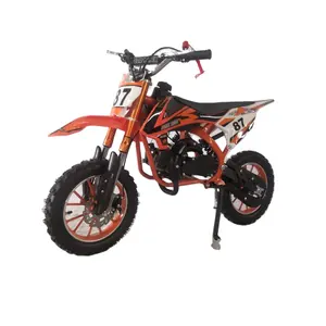 Cheap gas dirt bike pull start 49cc for kids 2 stroke mini motorcycle for kids with CE