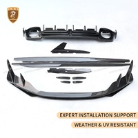 Kit carrosserie en carbone sec Caprist pour Audi R8 modèle 2019-2025 : Lame avant, jupes latérales, diffuseur arrière, canards de pare-chocs