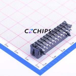 430452200 Wire-to-Board Pin Header Bent Lead Through Hole,P=3mm Connector 2x11P 3mm Right Angle Insert Micro-Fit (MX 3.0) - Product Image 1