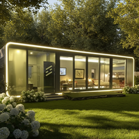 Sinoy Compact Smart Apple Tiny House Solution, Cápsula Espacial Prefabricada, Cabaña Glamping Pod, Hotel Villa Tienda de Acero Moderna de 40 pies