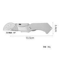 Couteau utilitaire pliant lourd personnalisé avec lames en acier à haute teneur en carbone de 5,3 pouces, coupe-boîte avec verrouillage pour bricolage, promotion OEM, cadeau
