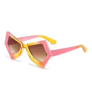 New Coming Fashion Irregularity PC Frame Unisex <b>Sunglasses</b> with Custom Logo UV400 Protection 10 Colors Available Fast Delivery - Product Image 6