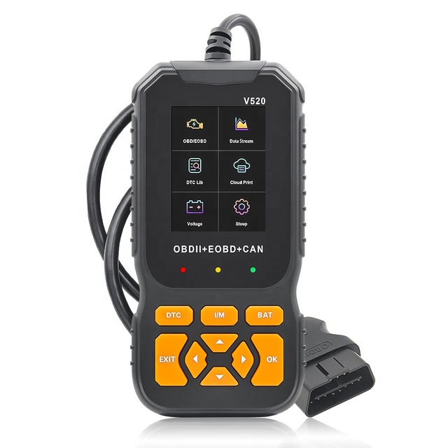 Hot Sale Vehicle Diagnostic Machine V520 OBD2 Scanner Diagnostic Tool for All Cars Support Print