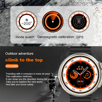 Montre connectée Z13 Ultra avec écran tactile rond AMOLED de 1,52 pouces, appels Bluetooth, suivi GPS, boussole NFC, étanche IP67, montre connectée sport