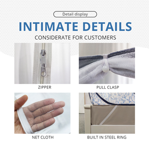 Yurt phong cách pop-up cài đặt giường <span class=keywords><strong>Net</strong></span> cho nhà ngoài trời sử dụng bé nôi an toàn Polyester muỗi <span class=keywords><strong>Net</strong></span> Lều cửa dịp - Product Image 5