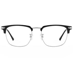 Lunettes anti-lumière bleue Jingyi 122601, demi-monture rectangulaire, pour hommes, en titane, verres acryliques, protection contre la lumière bleue, origine Danyang - Product Image 2