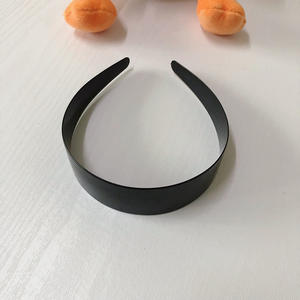 ที่คาดผมสไตล์เกาหลีแบบ DIY กว้าง 40 มม. ทำจากพลาสติก ABS กึ่งสำเร็จรูป ขนาดเส้นผ่านศูนย์กลาง 39 ซม. สีดำ อุปกรณ์เสริมผม สามารถปรับแต่งได้ - Product Image 5