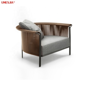 Đồ Nội Thất Ngoài Trời Hiện Đại Khung Ống Thép Không Gỉ Ghế Bành Sân Vườn Ban Công Ghế Hiên Với Đệm <span class=keywords><strong>ALTON</strong></span> Ghế Bành - Product Image 1