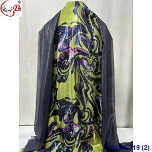 Robes pour filles Lisami de haute qualité, élégantes, en tissu de soie de chiffon métallique, douces et luxueuses, noires et blanches, Dirac Garbasar Maqbal Toob - Product Image 6
