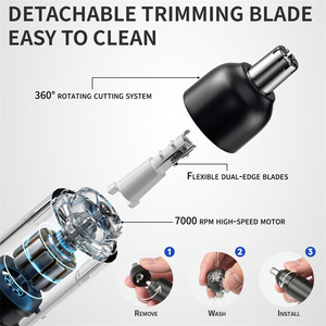 ENCHEN 2023 Portable sans fil électrique Mini oreille et <span class=keywords><strong>nez</strong></span> tondeuse à cheveux ensemble ménage voiture utilisation dispositif en plastique <span class=keywords><strong>pour</strong></span> hommes - Product Image 3