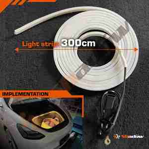 Shadow <b>Auto</b> Front Trunk Car Interior Lighting Bar with Cyberpunk Design Easy Plug Installation for Model 3/Y (2021-2023) - Product Image 2