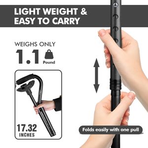 Foldable <b>Walking</b> Cane Collapsible Lightweight Adjustable Portable Hand <b>Walking</b> <b>Stick</b> for Men Women - Product Image 3