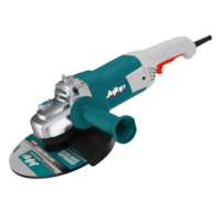 Meuleuse d'angle industrielle sans balais JCTOP 2400W, boîtier en plastique, interrupteur de sécurité anti-vibration, 230mm, 220V, pour le meulage de pierre