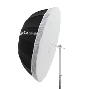 Ombrello riflettente parabolico Godox UB-165W 65 pollici 165 cm <span class=keywords><strong>bianco</strong></span> e <span class=keywords><strong>nero</strong></span> per studio fotografico con diffusore in tessuto <span class=keywords><strong>nero</strong></span> e argento - Product Image 4