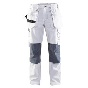 BLAKLADER - 713112101094C44 Pantalon de peintre pour femme Blanc/Gris-PANTALON DE TRAVAIL EAN 7330509543023 PANTALON DE TRAVAIL CARGO - Product Image 1