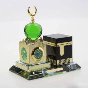 Reloj de cristal con diseño de la Torre del Mecca y la Kaaba, regalo de boda musulmán de Oriente Medio para invitados, nuevo diseño 2023 - Product Image 6