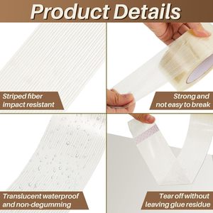Vente en gros de <span class=keywords><strong>colle</strong></span> thermofusible Fournisseur bidirectionnel Ruban de <span class=keywords><strong>joint</strong></span> en fibre de verre auto-adhésif en fibre de verre Ruban de filament croisé tissé - Product Image 4