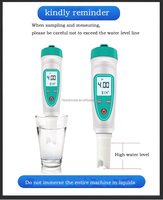 Stylo testeur de qualité de l'eau numérique 7-en-1 usage industriel moniteur de PH/TDS/EC/ORP/SG/salinité