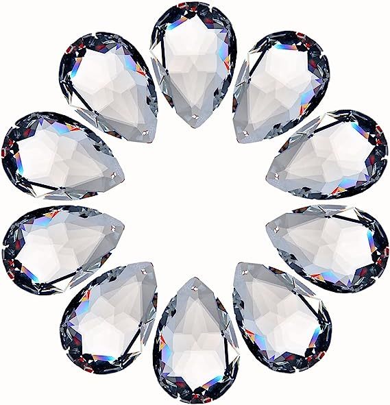CR011 Crystal Pendants Suncatcher - Rainbow Maker, Hanging Prisms for Windows, Chandelier Replacement Crystal Suncatcher