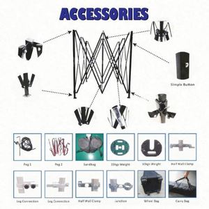 Tente d'exposition intérieure personnalisée de petite taille, tente de salon professionnelle imprimée sur mesure, imperméable, toutes saisons, structure en acier/aluminium, écologique - Product Image 4