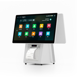 מערכת קופה רושמת לבנה יעילה לניהול עסקים, מסך מגע, מערכת קופה רושמת מבוססת Windows, מדפסת, הכל באחד. - Product Image 1